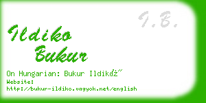 ildiko bukur business card